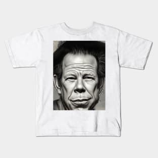 Illustration of tom waits Kids T-Shirt